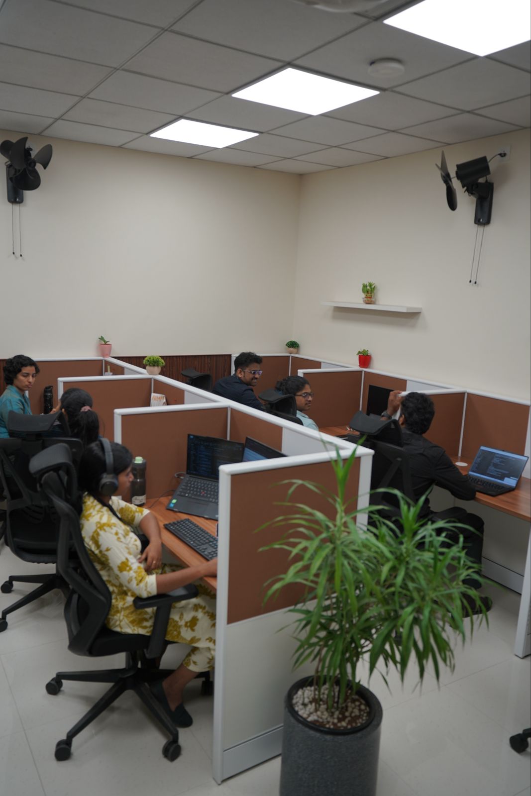 Scaleios engineers working at their desks